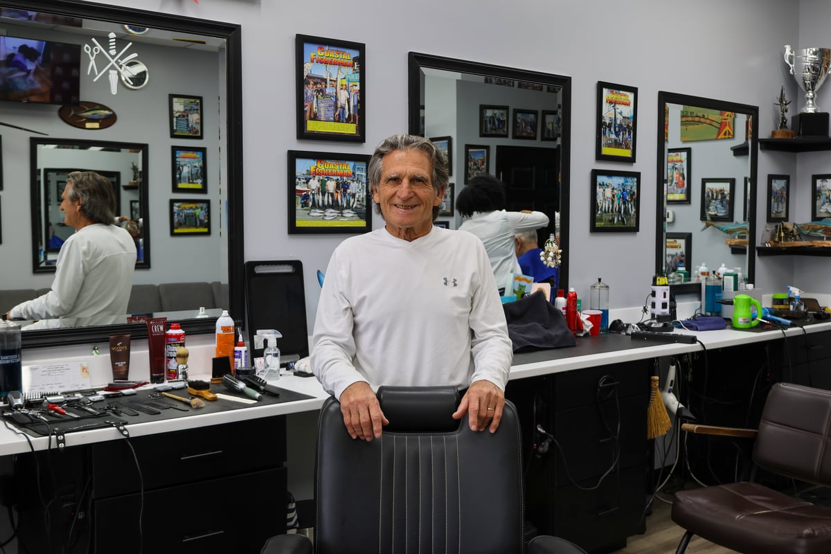 Giuseppe — barber at Olde Tyme Family Barbershop, Ocean City MD