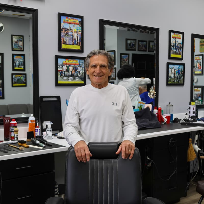 Giuseppe — barber at Olde Tyme Family Barbershop, Ocean City MD