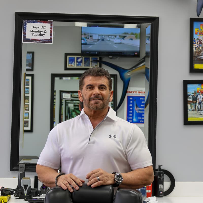 John Baumgarten — co-owner and barber at Olde Tyme Family Barbershop, Ocean City MD